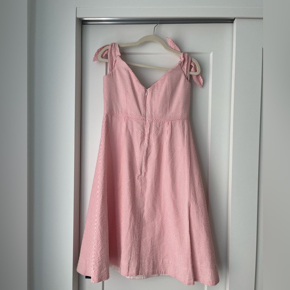 J. Crew Seersucker Pink Gingham Dress - Picture 3 of 8